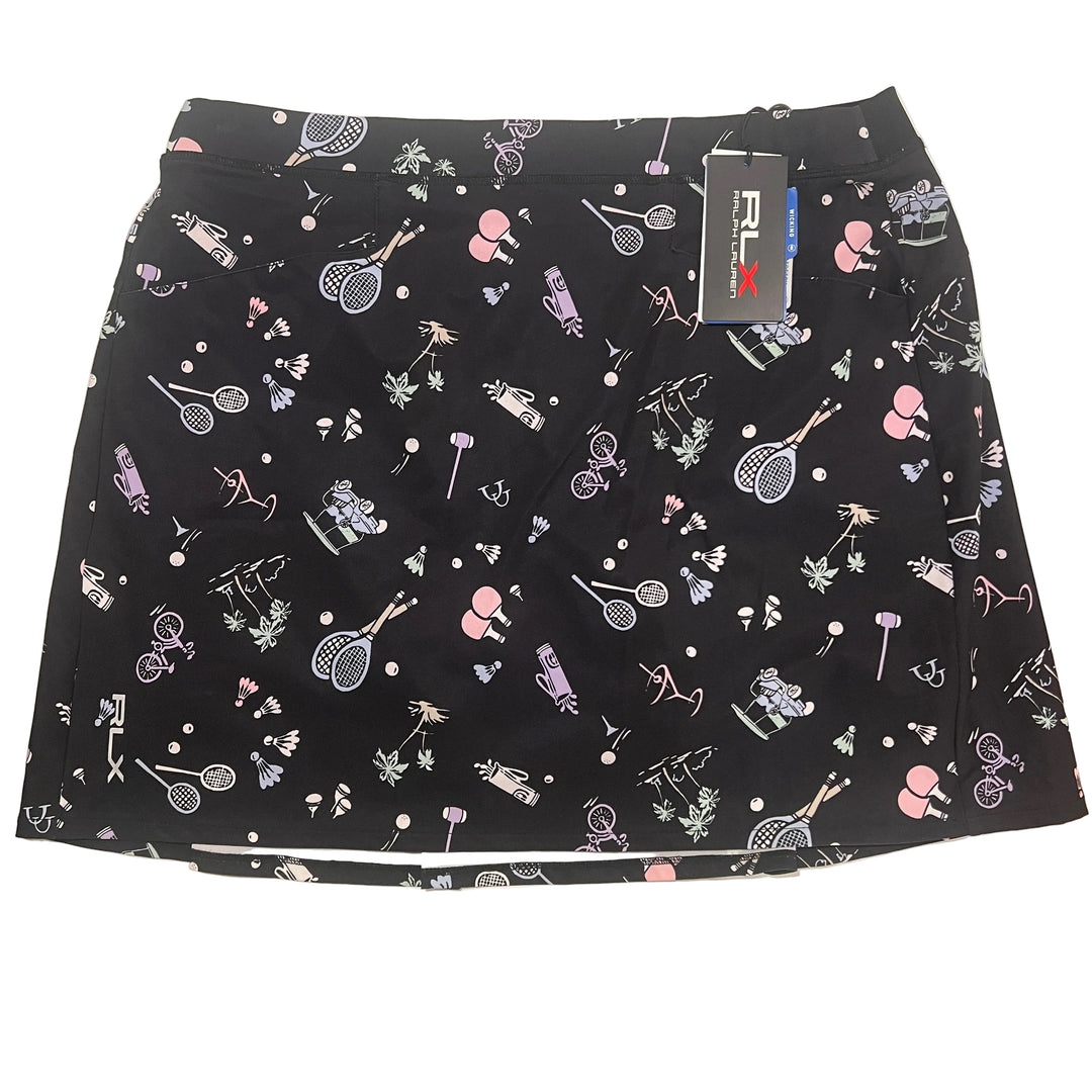 RLX Sports Printed Skort (14.5") - Black - Large - Skorzie