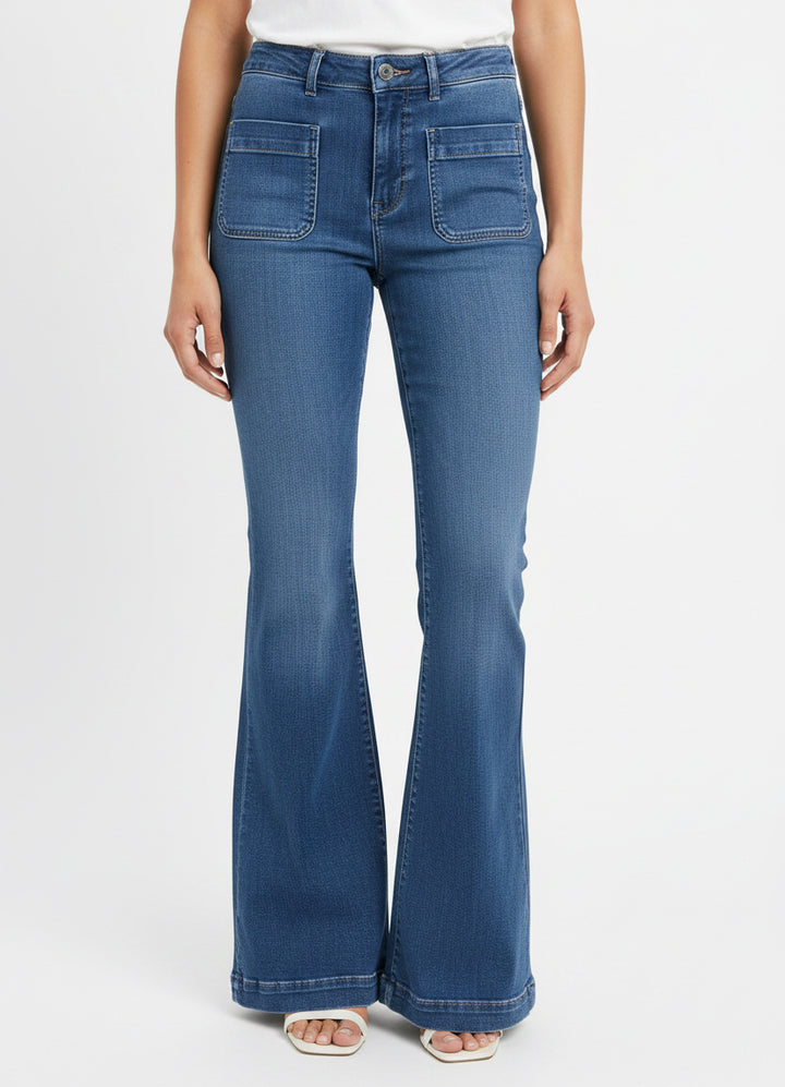 DL1961 Women's Jeans Bridget Bootcut High Rise 33" Blue Denim