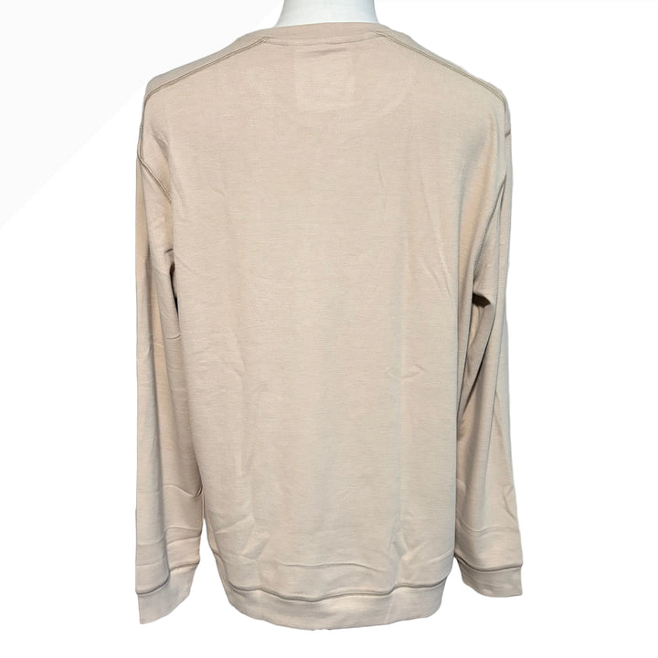 Greg Norman Coastal Crew Neck Pullover - Biscotti Heather - Large - Skorzie