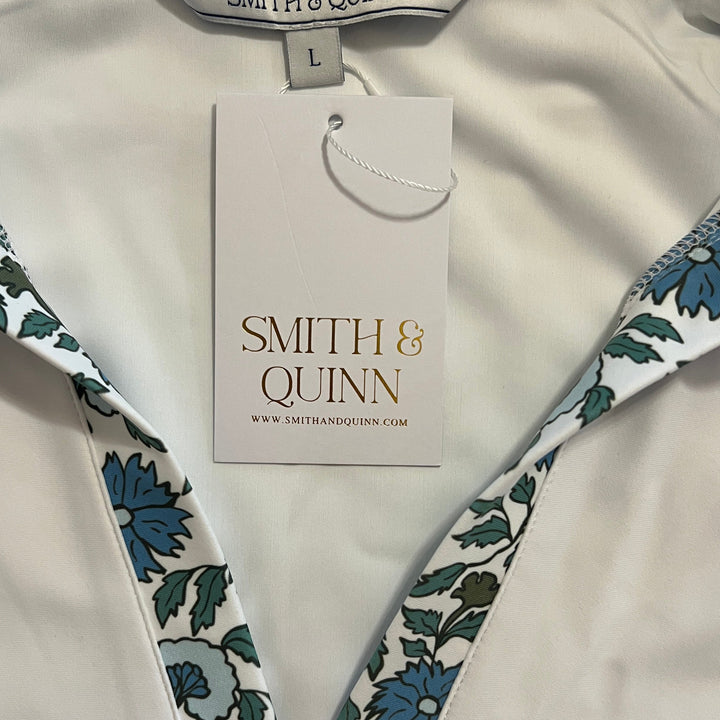 Smith & Quinn Women's S/L Polo Bryce White/Seasalt Floral Size L