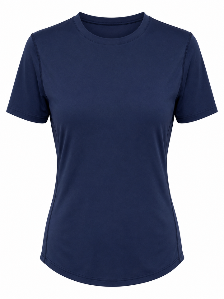 Sunice Aria Tee Shirt with Mesh Knit Insert - Midnight - Medium