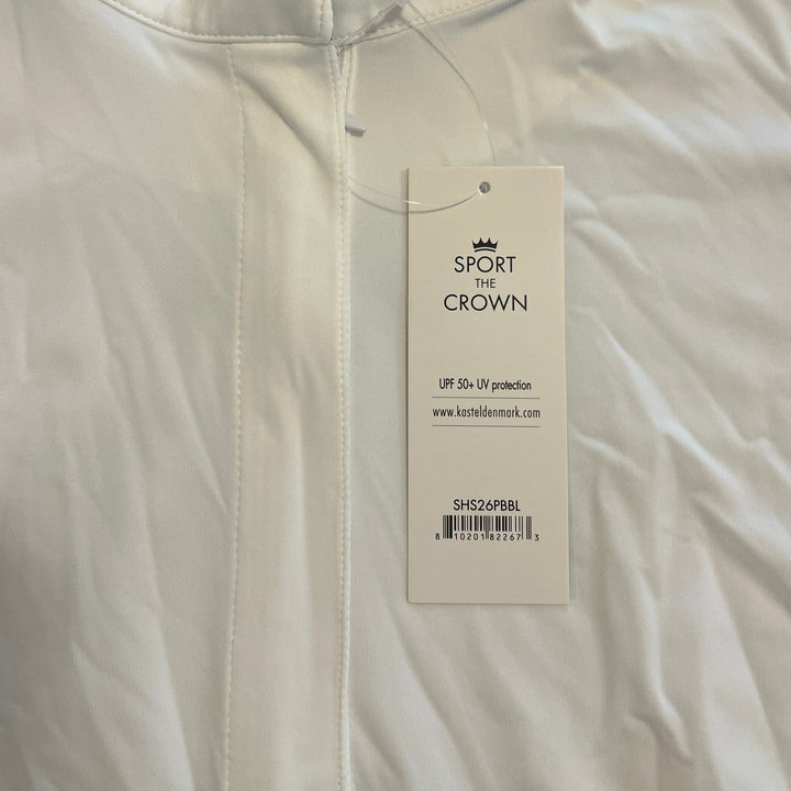 Kastel Women's L/S Polo 1/4 Zip Tailored Show White Size L