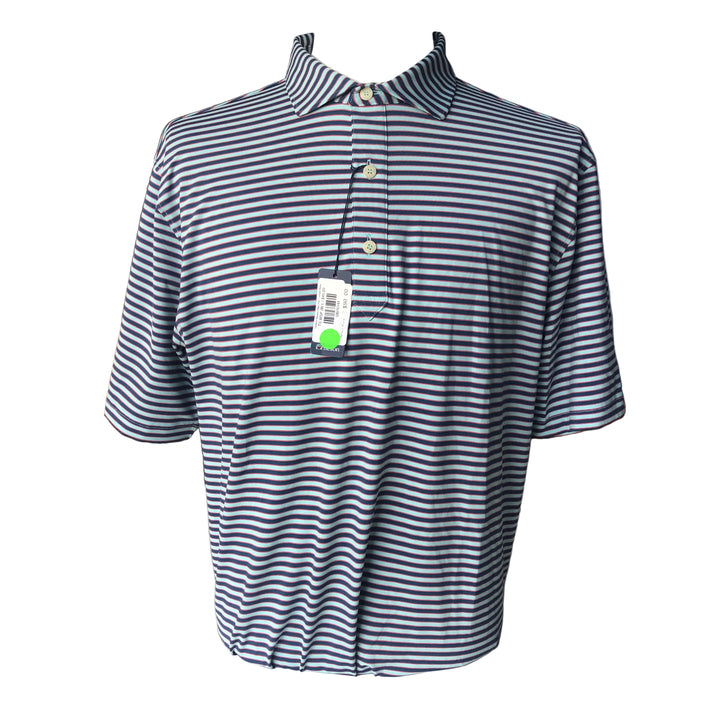 Turtleson Waverly Stripe Polo - Juniper/Wave - Skorzie