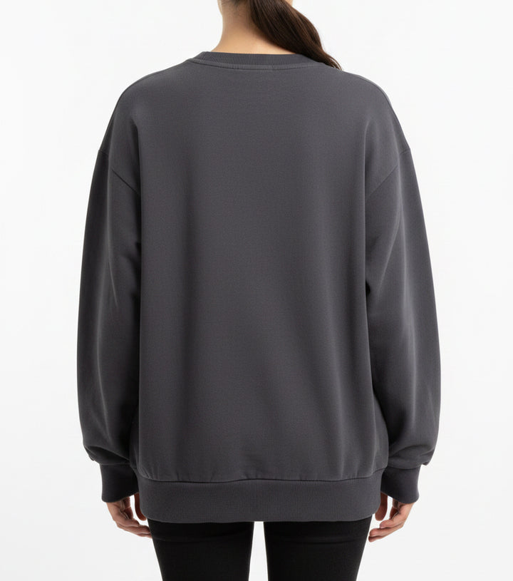 Z Supply Women's Sweatshirt Celebrate Sunday Black Sand