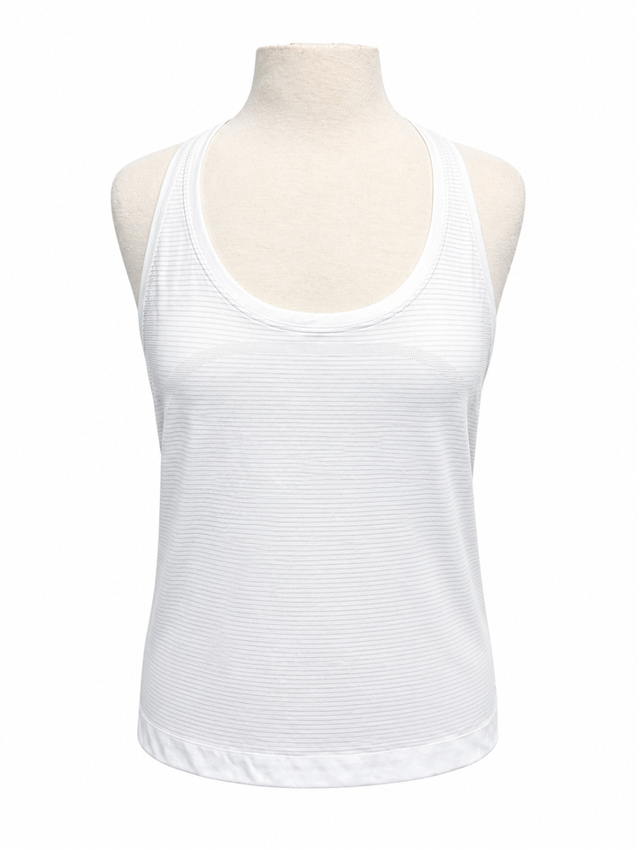 Lululemon Swiftly Tech Racerback Tank Top -  White - 10 - Skorzie
