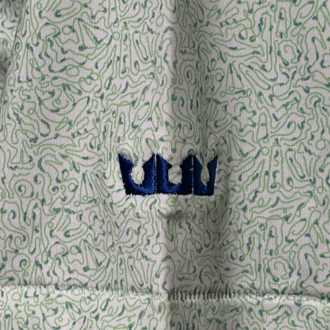 Peter Millar Nautical Notions Jersey Polo (w/logo) - Green - Small - Skorzie