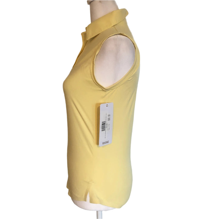 Rhone Course to Court Sleeveless Polo - Yellow - Skorzie