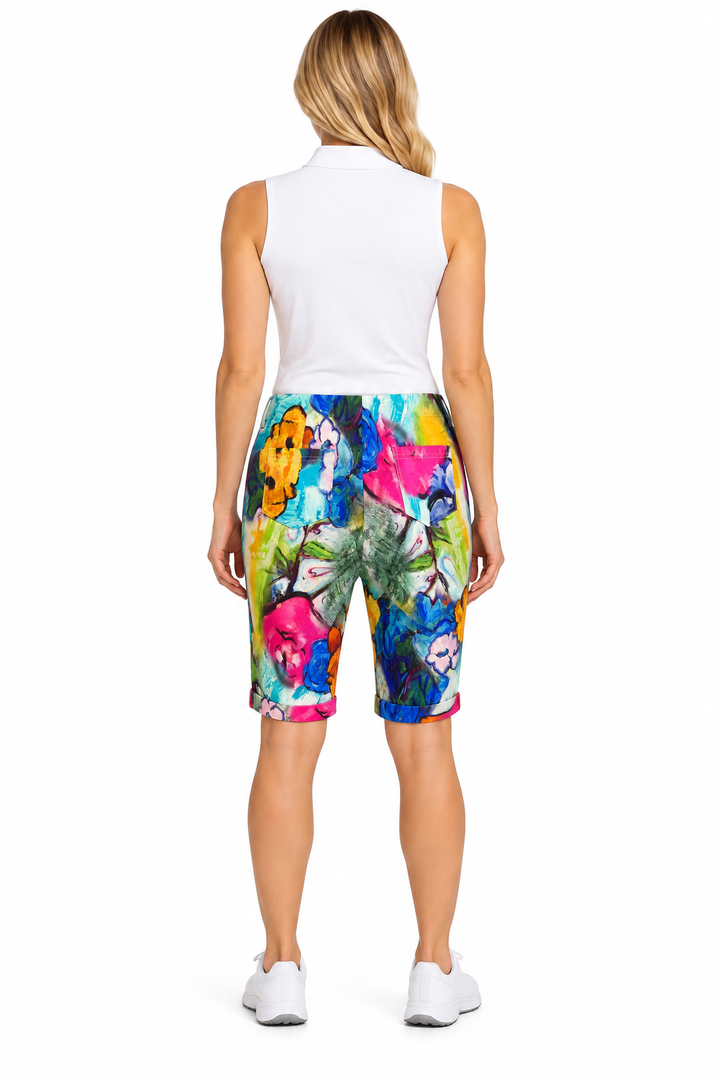 Insight Women's Print Golf Shorts - Candy Joy