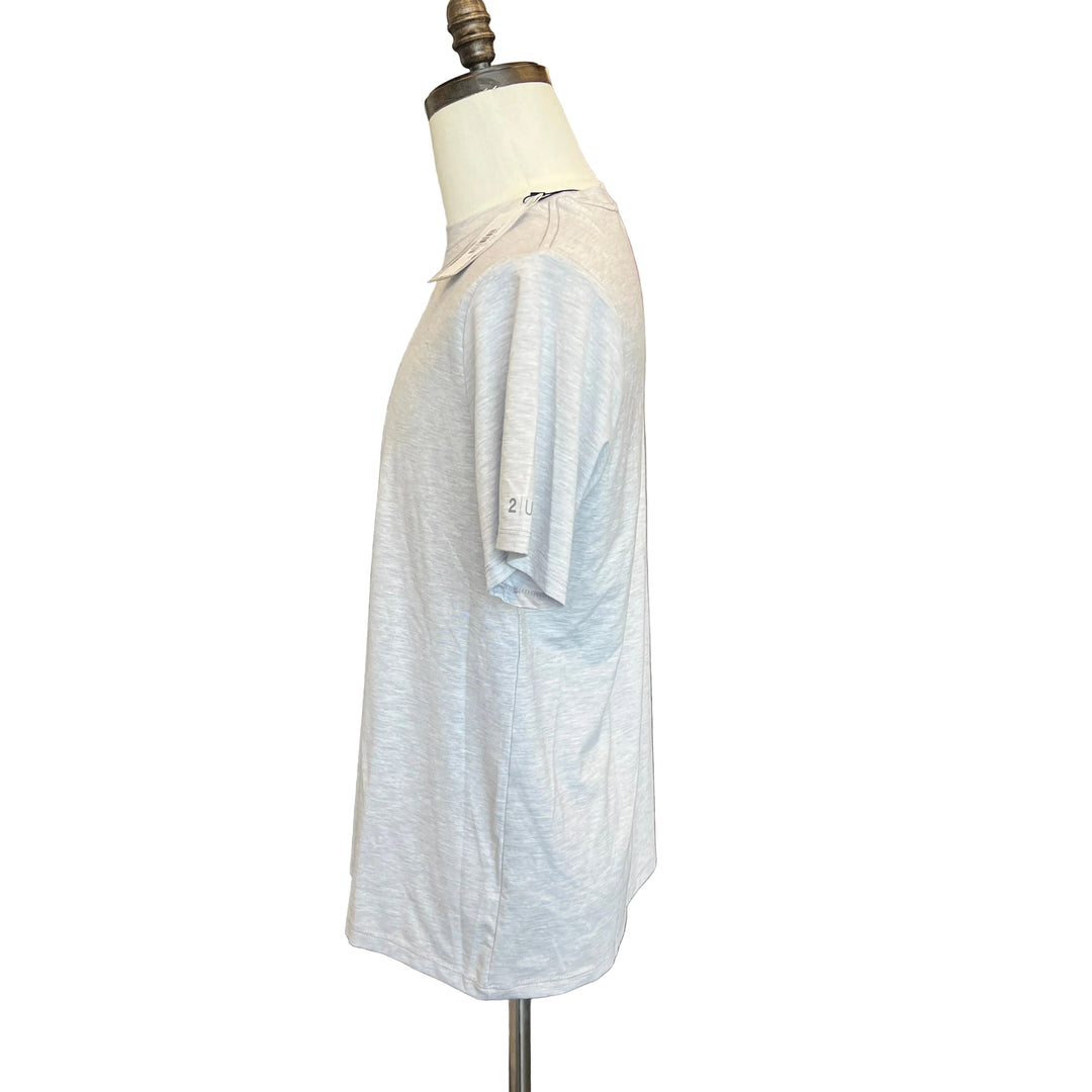 2UNDR Luxury Crew Tee (w/logo) - Grey - Small (FINAL SALE ITEM) - Skorzie
