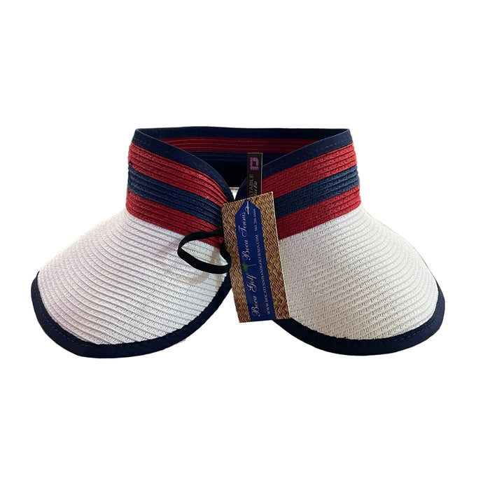 Boca Golf - Roll Up Straw Visor (w/ logo)
