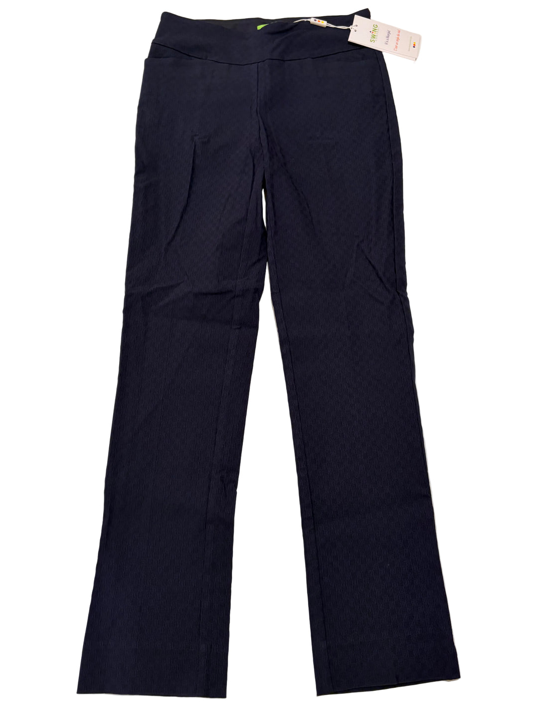 Swing Control Textured Techno Jacquard Ankle Pant 28" - Navy - 00 - Skorzie