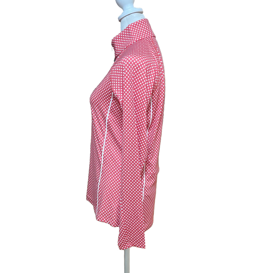 RLX LS 1/4 Zip (w/ logo) - Red Stars - Small