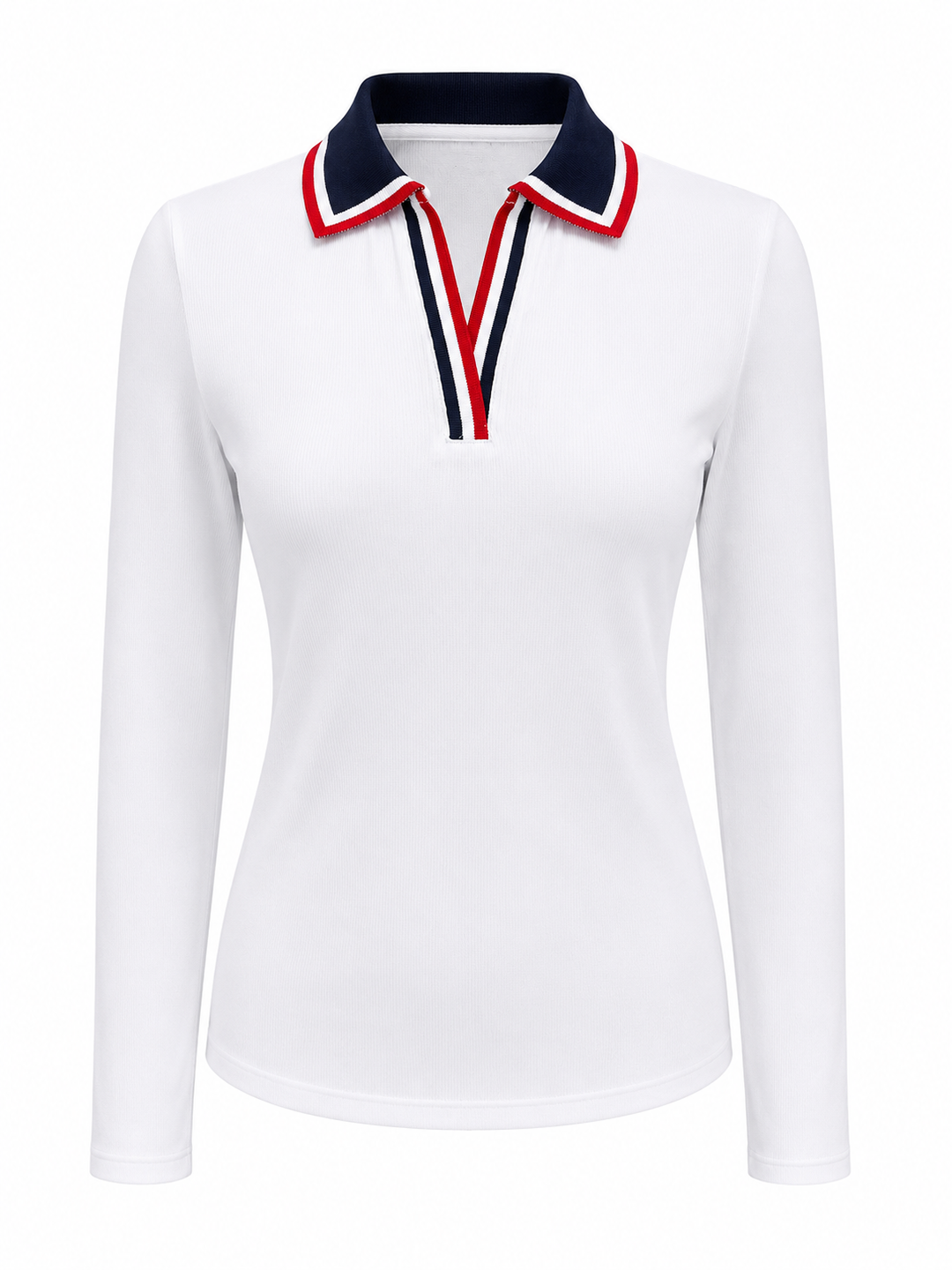 G/FORE Johnny Collar Ribbed Tech Nylon Long Sleeve Polo - Small