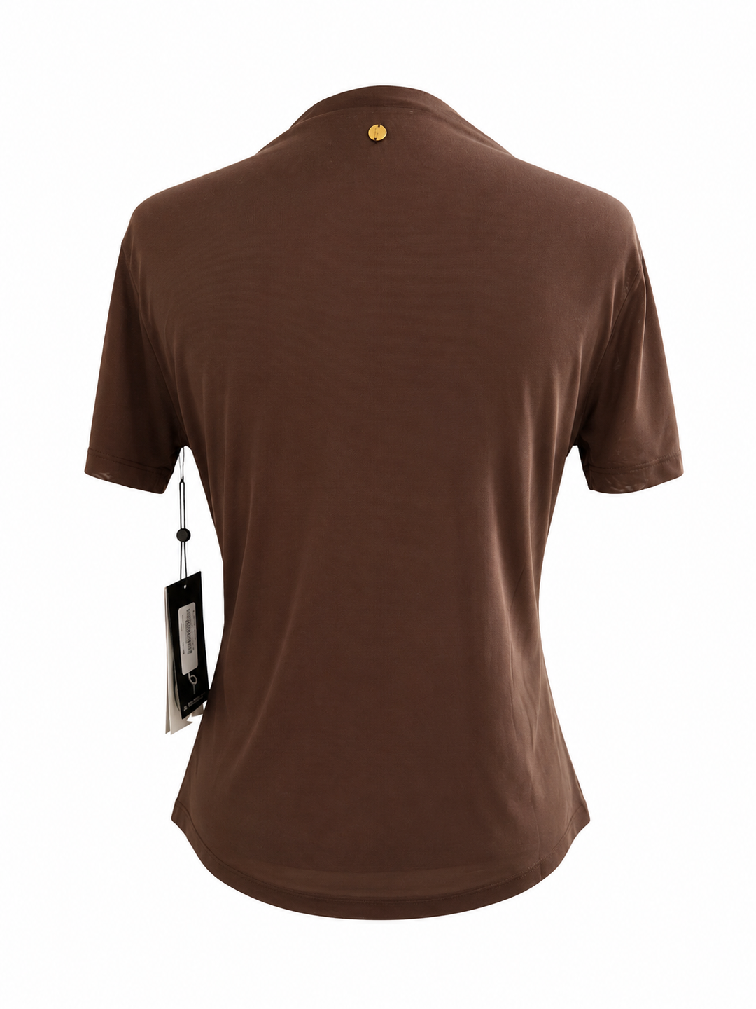 A. Putnam Luxe Opaque Short Sleeve Top - Umber