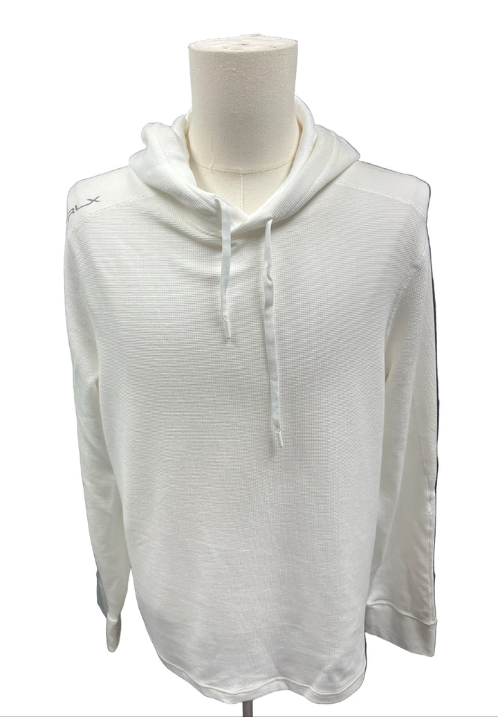 RLX Ralph Lauren - Waffle-Knit Hoodie - White - Skorzie