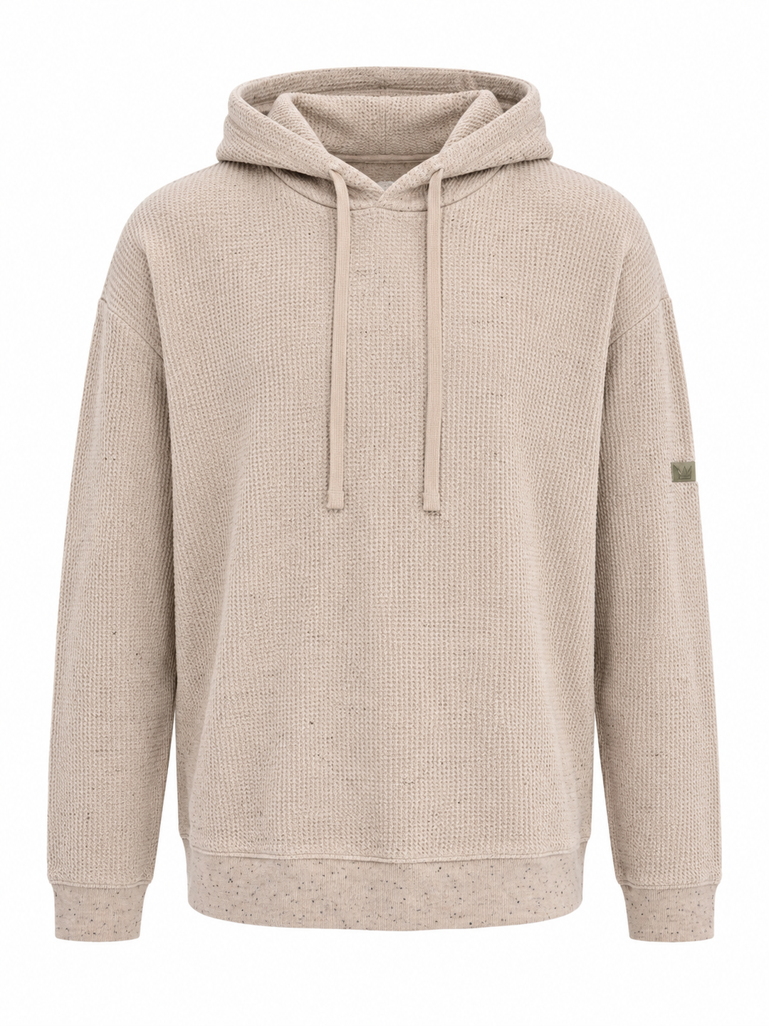 Travis Mathew Men's Cloud Waffle Hoodie (w/ Logo) - Oxford Tan - 2XL - Skorzie