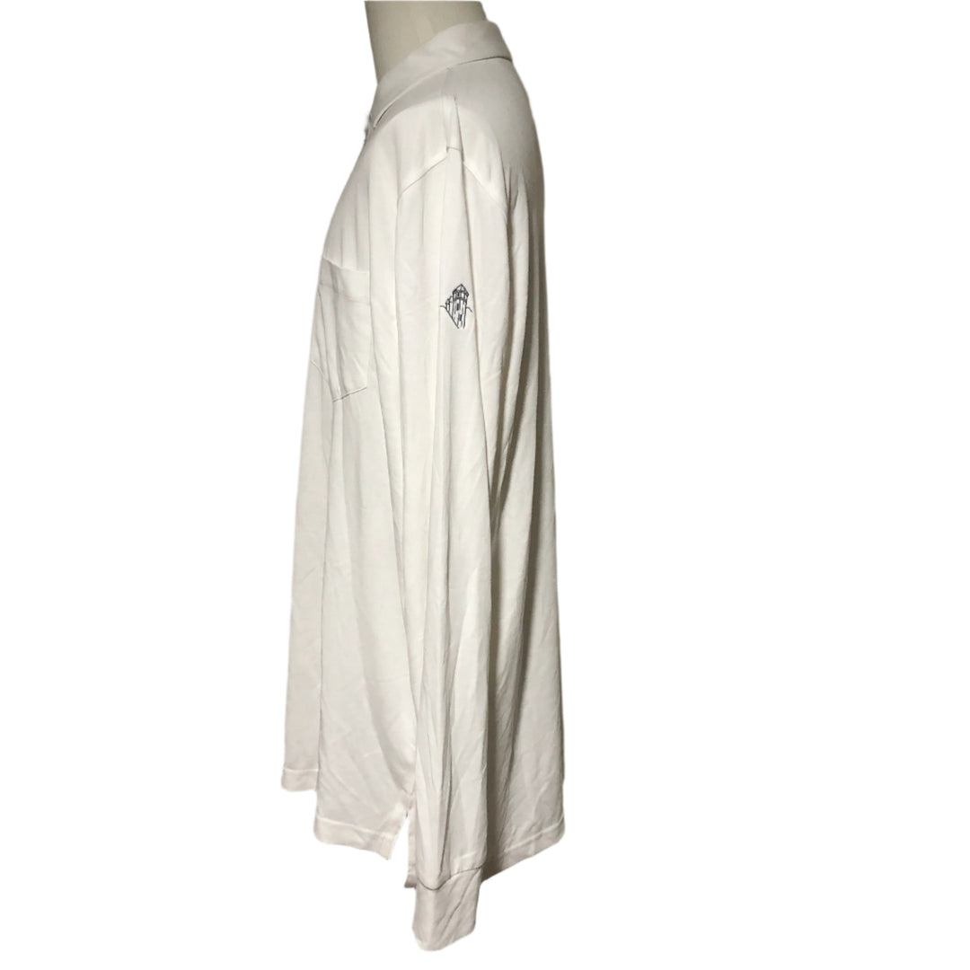 Turtleson Lester LS Polo (w/ logo) - White - X-Large - Skorzie