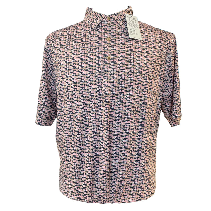 Bobby Jones Performance Shark Print Polo - Doeskin - Large - Skorzie