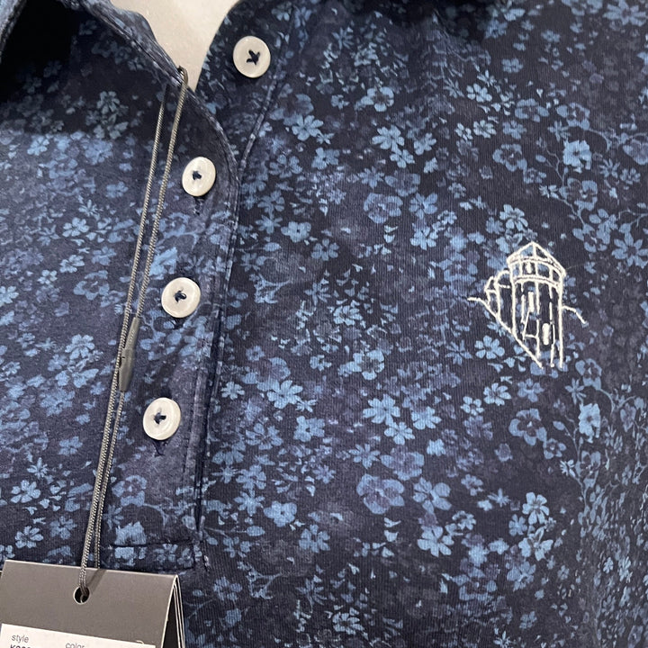 KJUS Women's Hollow Pima Polo (w/logo) - Atlanta Blue - Small - Skorzie