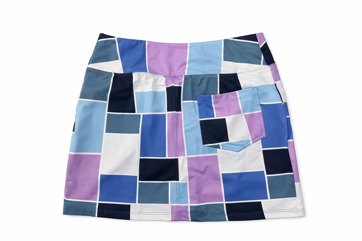 Amy Sport Monarch Beach Golf Skort 16" - Color Block