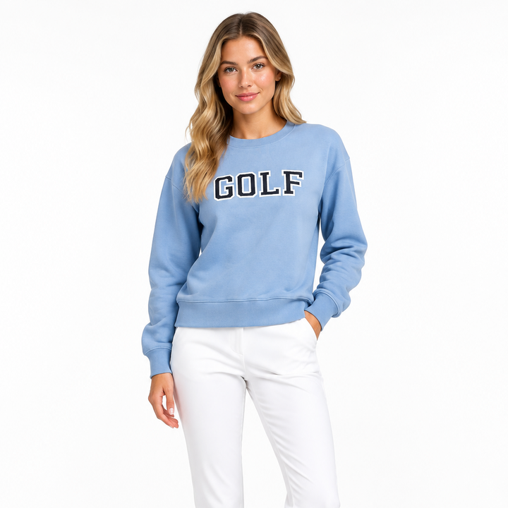 Renwick Women's Sweatshirt "Golf" Periwinkle Size M