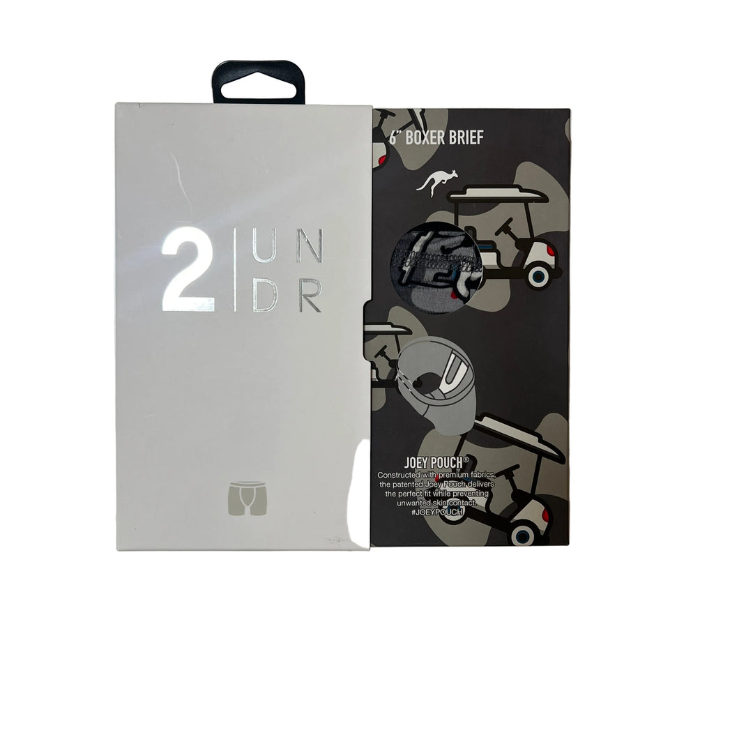 2UNDR 6" Boxer Brief - Grey Golf Cart - X-Large - FINAL SALE ITEM - Skorzie