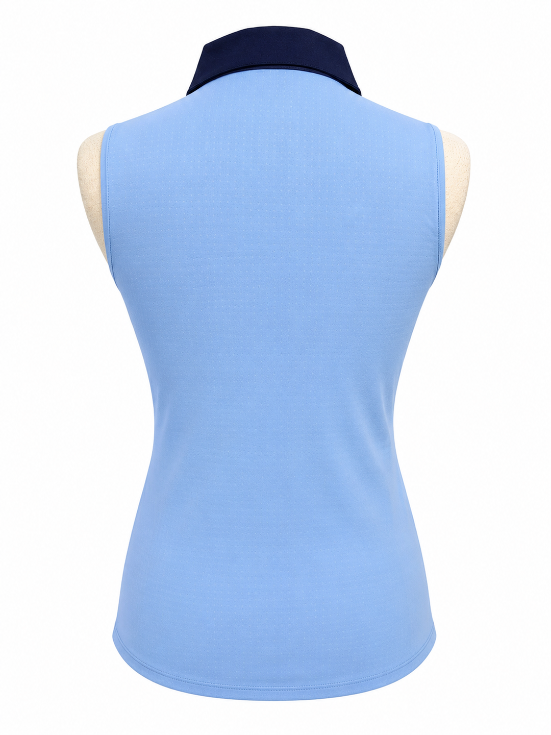 G-Lifestyle Sleeveless Colorblock Polo Top - Bright Peri