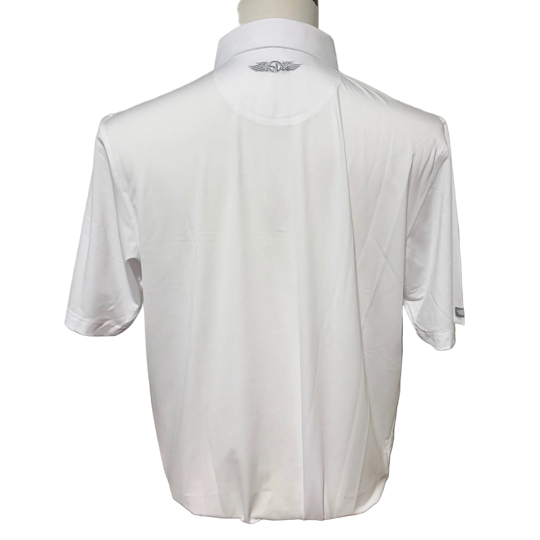 Straight Down Olympic Polo (w/logo) - White - Skorzie
