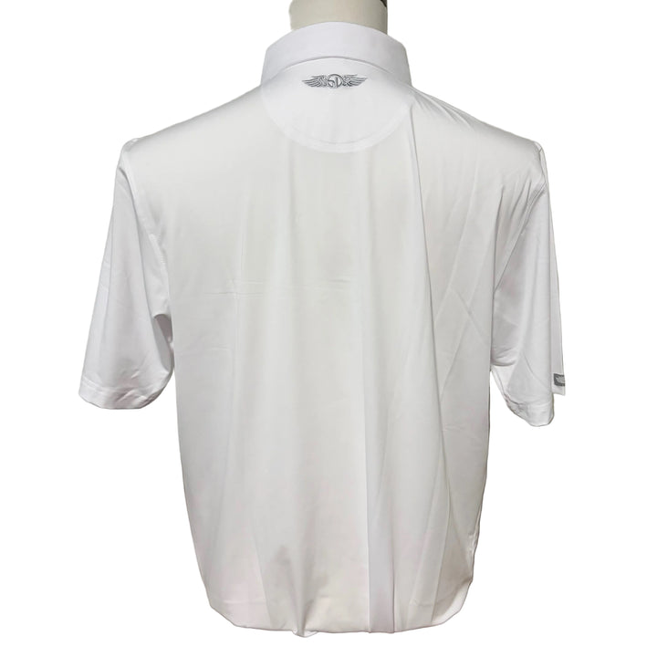 Straight Down Olympic Polo (w/logo) - White - Skorzie