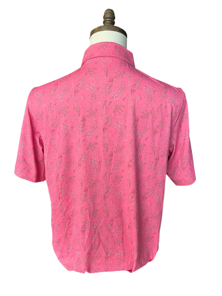 Ashworth Paisley Polo (w/logo) - Coral - Skorzie
