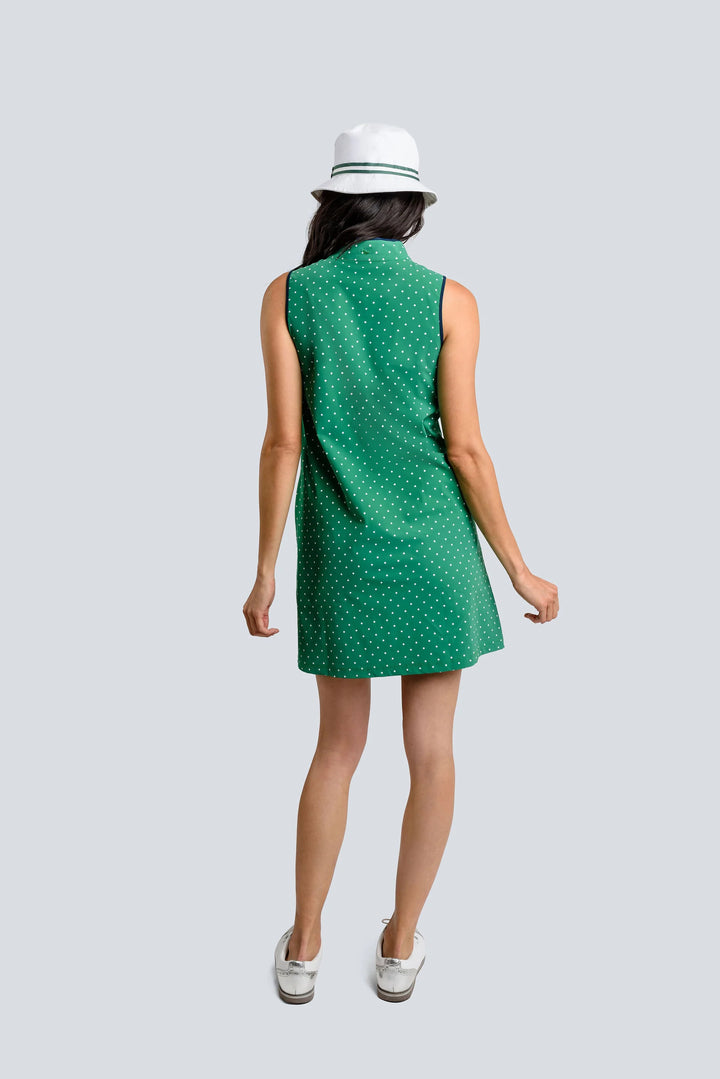 Jayebird Emily Dress - Green Polka Dot - Skorzie