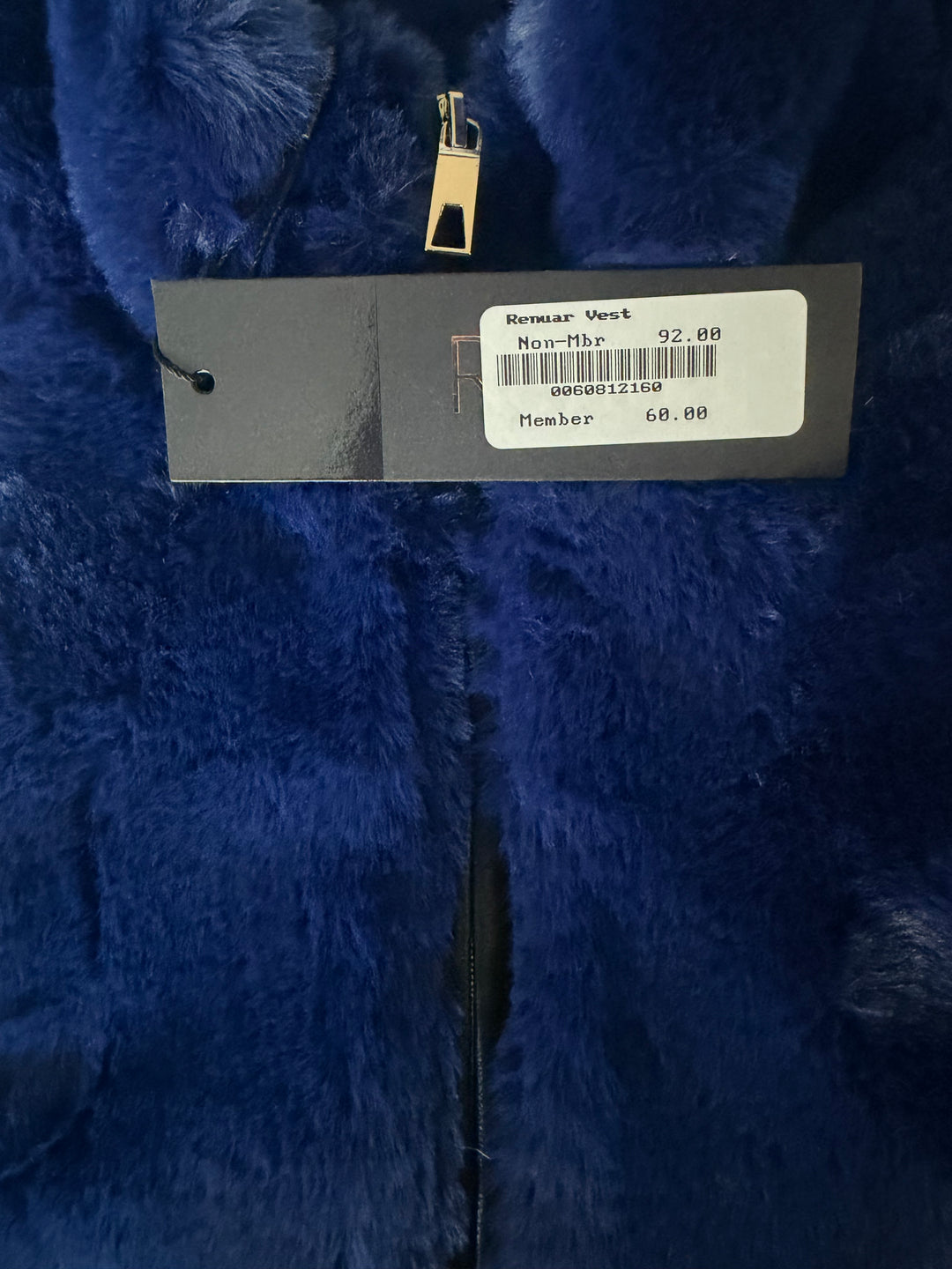Renuar Faux Fur Vest - Oxford