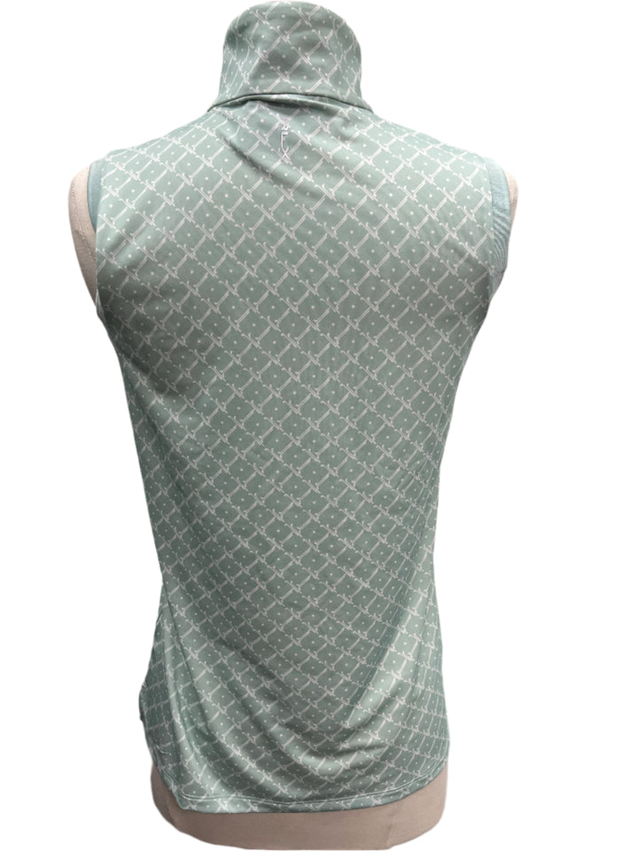 RLX By Ralph Lauren Sleevless Mock Top - Green - Skorzie