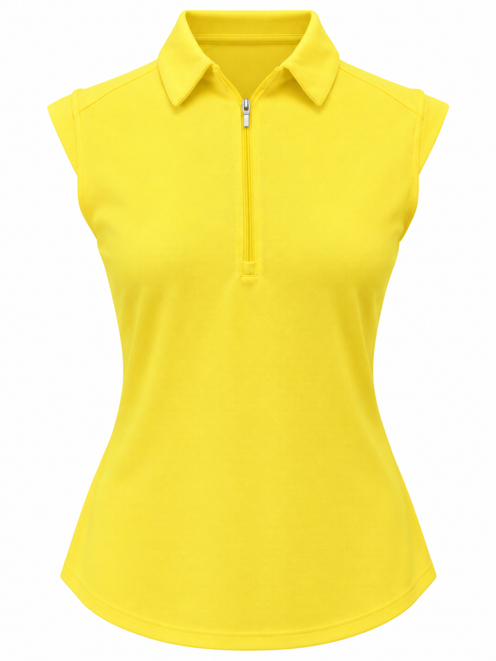 Nivo Sport Sleeveless Nikki Golf Polo - Lemon