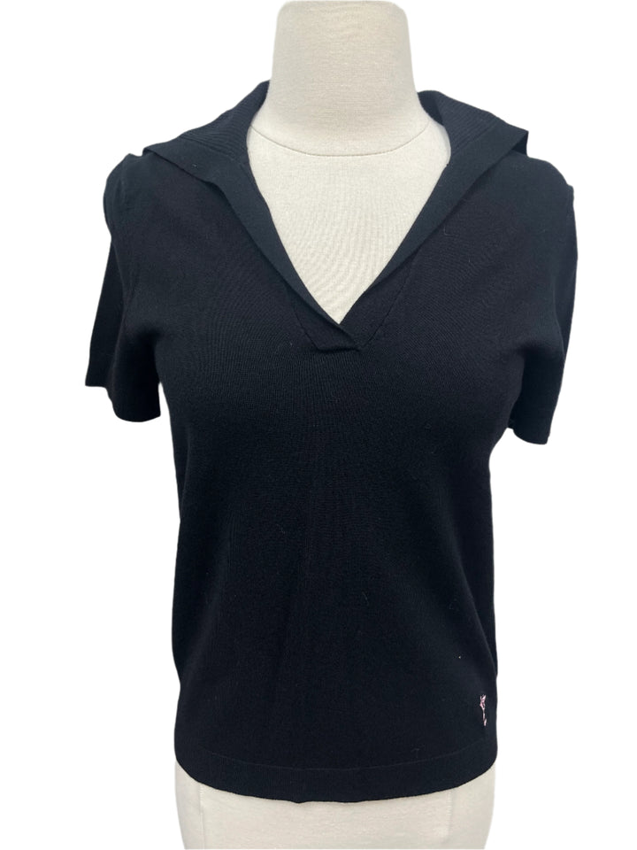 Golftini Short Sleeve Sweater - Black - Small - Skorzie