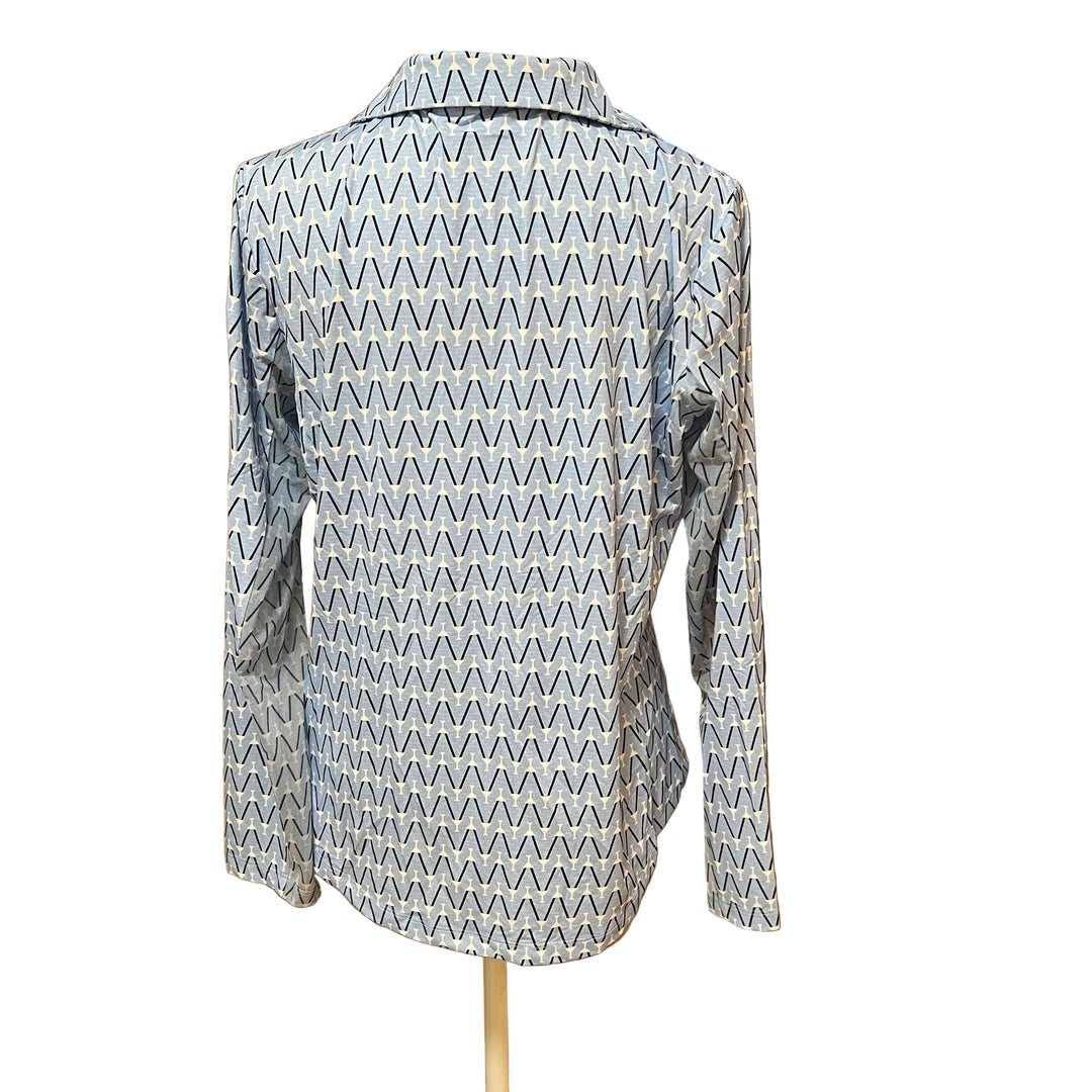 Golftini Long Sleeve Cool Girl Polo (w/logo) - Nauti & Nice - Large - Skorzie