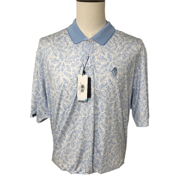 Dunning Golf Polo (w/ logo) - Blue Pattern - XX-Large - Skorzie
