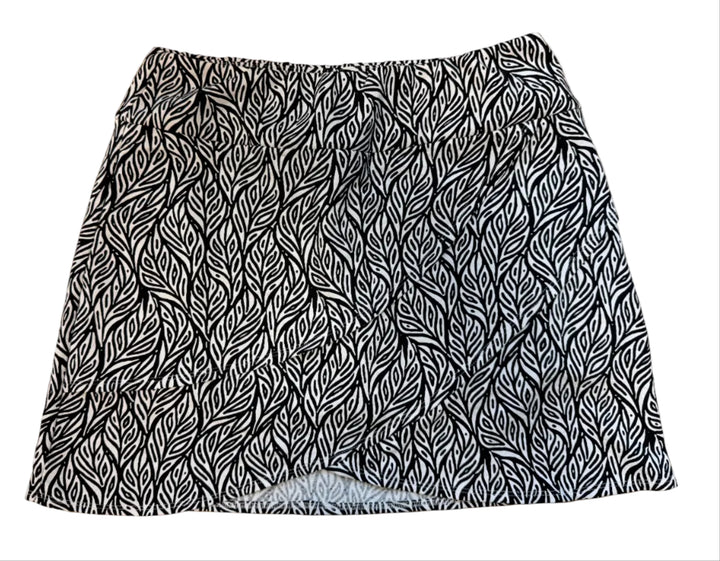 IBKUL Womens Sally Layered Skort 17.5" - Black/White