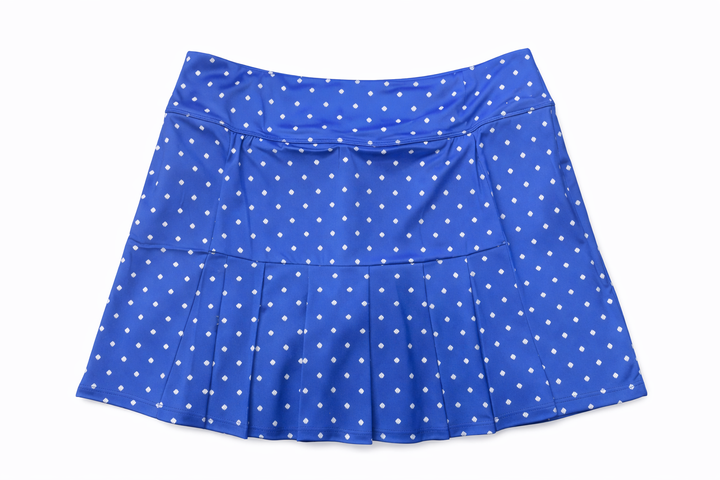 Amy Sport Marisa Pleated Skort 16" - Persian Jewel Logo - Skorzie