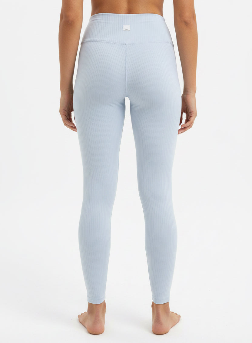 Vuori Women's Leggings Inversion Rib 24.5" Crystal Blue Size XS