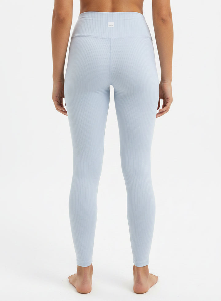 Vuori Women's Leggings Inversion Rib 24.5" Crystal Blue Size XS