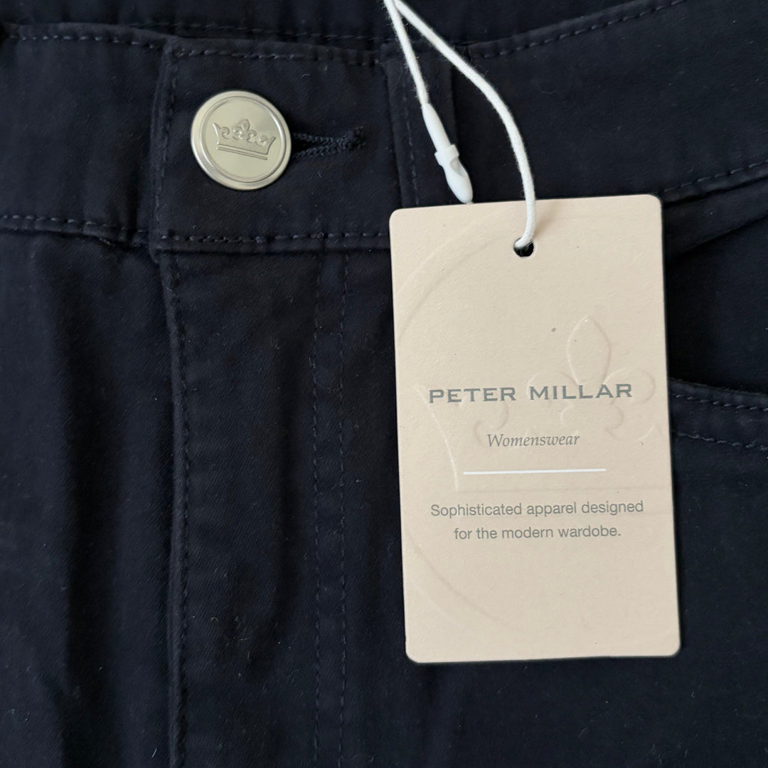 Peter Millar Women's Golf Pants Karlie Stretch Sateen 28" Navy