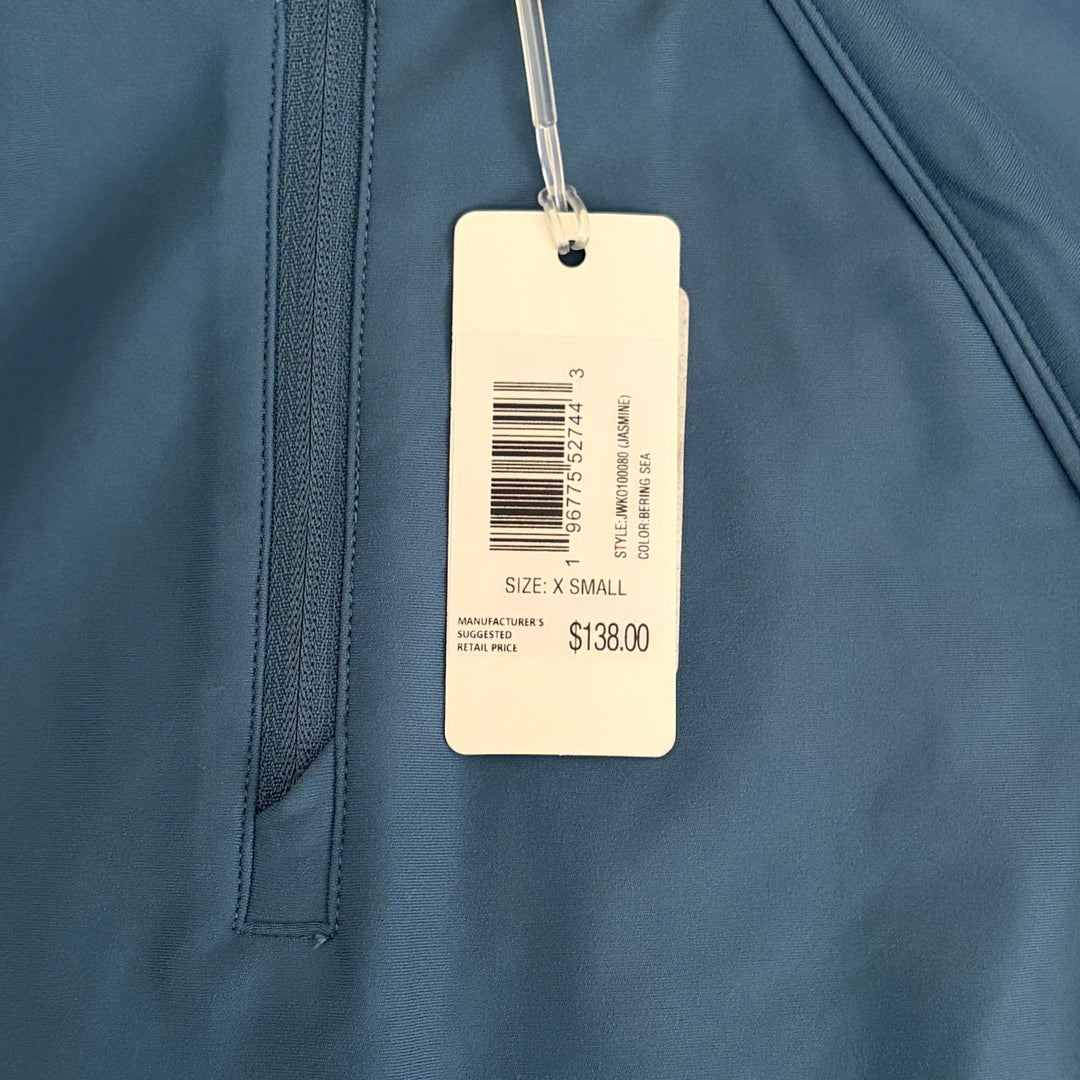 Johnnie-O Women's Golf Quarter Zip Jasmine Performance Pullover (w/ logo) Bering Sea Size XS