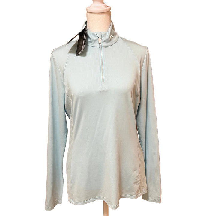 KJUS Collagen Midlayer Half-Zip (w/logo) - Icy Blue - Skorzie