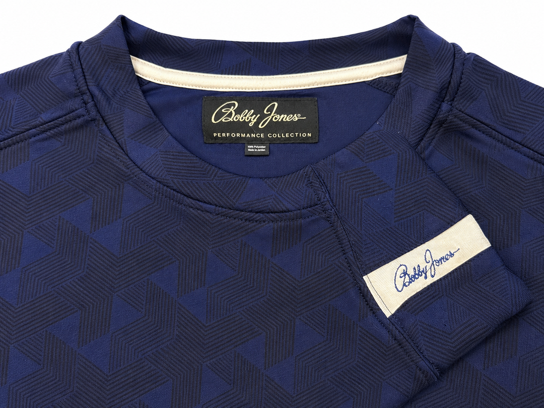 Bobby Jones Long Sleeve Crewneck Pullover - Navy - Large