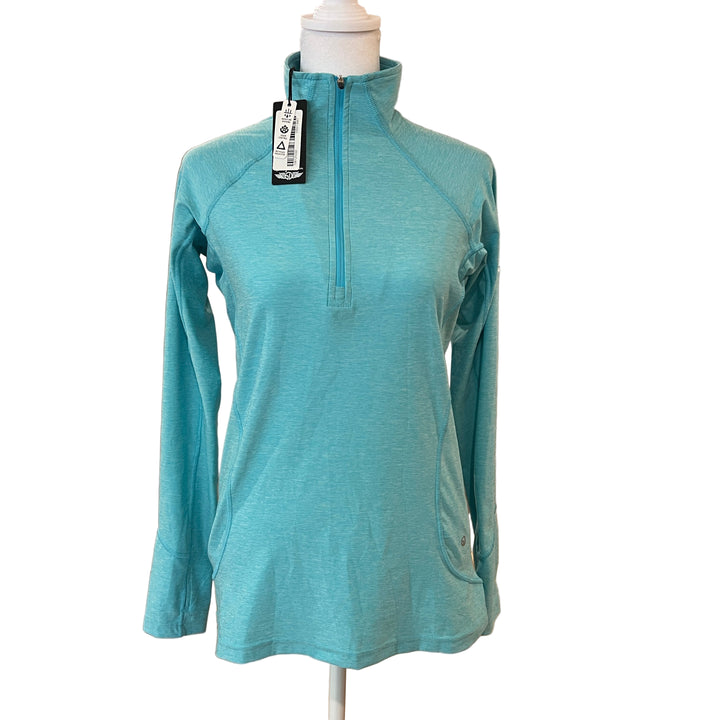 Straight Down Claire Quarter Zip (w/logo) - Fiji - X-Small