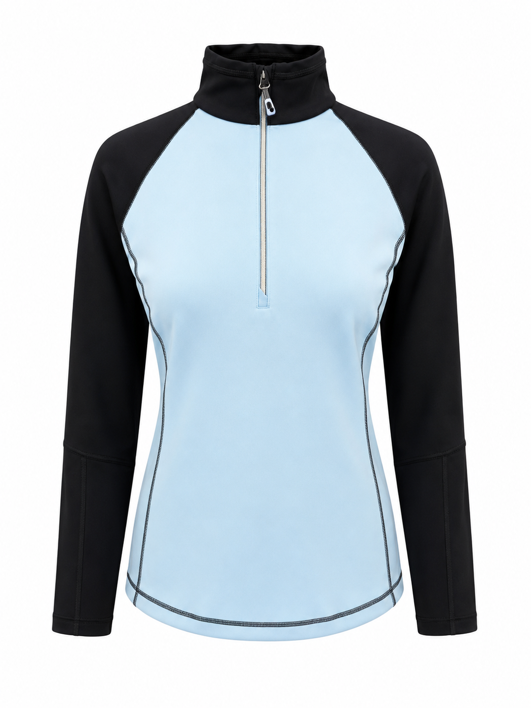 Sunice Women's Maddy Stretch Quarter Zip Pullover - Blue Bell/Black - Medium