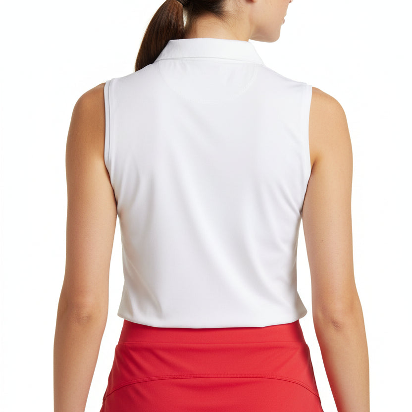 Golftini Women's S/L Polo Cool Girl Red/White/Blue Size L