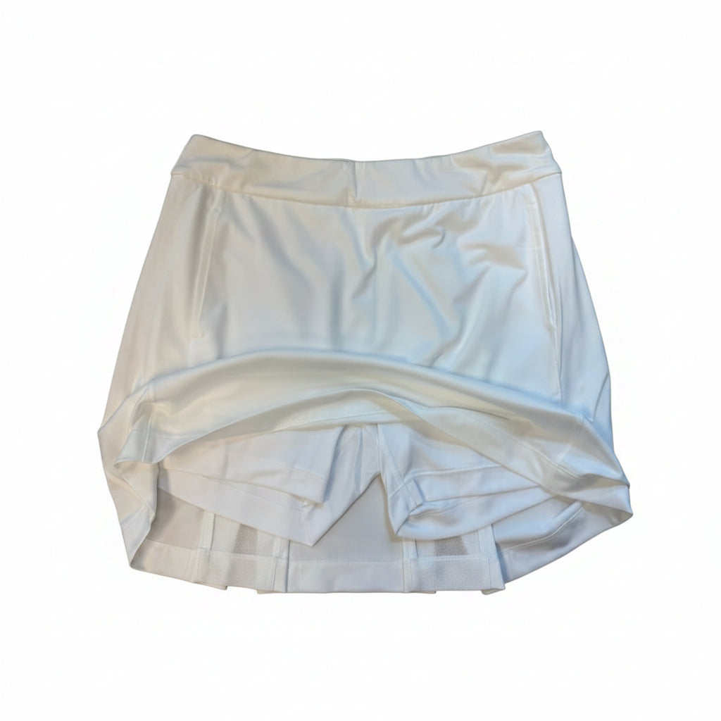 EP NY Pull on Skort with Back Mesh Pleats (17") - White