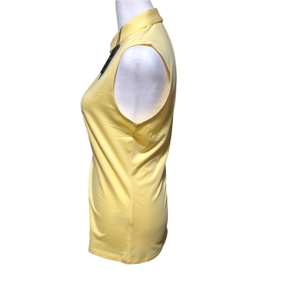 Dunning Freya Jersey Performance Sleeveless Polo - Golden Haze - Medium - Skorzie
